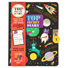 FLOSS & ROCK 秘密筆記本-太空, 包含隱形筆, 尺寸18x1x1cm, 1本