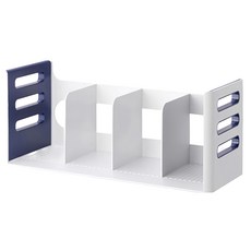 kapamax DECO 四層書架 獨特握把設計 移動方便 底部凹凸設計, 海軍藍