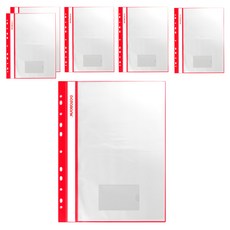 DaTaBanK 三田文具 11孔附名片袋 輕便軟質商業資料簿 A4尺寸, 20頁, 6本