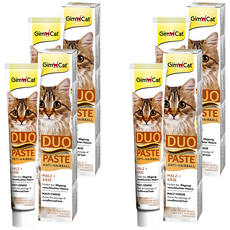 Gim Cat 俊寶俊喵 雙效化毛膏, 含美味起司及純天然芳香麥芽, 50g, 化毛, 4條
