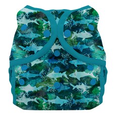 THIRSTIES 壓扣防水尿布兜 2號 (8-18公斤) 100%聚酯纖維, 綠色, 1件