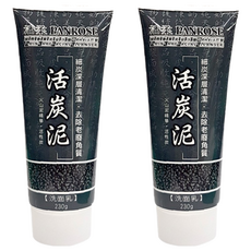 PANROSE 潘柔 活炭泥洗面乳, 230g, 2條