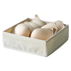 美得像專櫃 棉麻衣物收納盒, 1個, 單一顏色