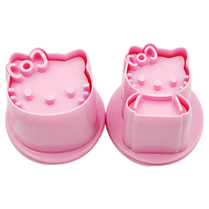 Skater 蔬菜用壓模 2入, Hello Kitty, 1組