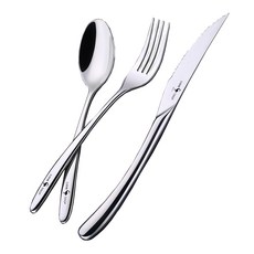 SSGP 三四鋼 不銹鋼刀叉勺3件組, 1組, 餐刀 + 餐叉 + 湯匙, 單一顏色