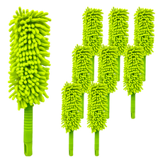 超細纖維除塵迷你撢子 綠色 40x7公分±3%, 9支