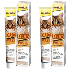 Gim Cat 俊寶俊喵 雙效化毛膏, 含美味起司及純天然芳香麥芽, 50g, 化毛, 2條