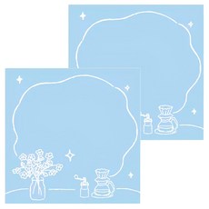 NOTE FOR 如花束般便籤紙 80 x 80mm 55g, 閑暇午後, 2個, 1組