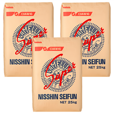 Nisshin Seifun 日清製粉 特級紫羅蘭薄力粉 低筋麵粉 25kg, 1袋