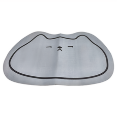 Margaery 軟式硅藻吸水地墊 浴室踏墊 /C4, 淺藍喵 淺藍色