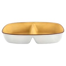 三義漆器店 樹脂分隔餐盤 深型長盤, 耐摔輕量可機洗 20x13.5x高3.5cm 日本製造, 灰色, 1個