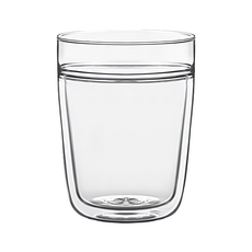 TAIWANGLASS 台灣玻璃 雙層水杯 300ml, 透明色, 1個