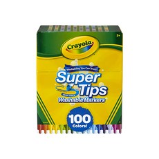 Crayola 繪兒樂 可水洗細桿錐頭彩色筆, 100色, 1盒