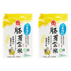 義美 花東種穀米胚芽金米, 1.5kg, 2包