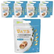 True Life 粗味一口迷你高纖燕麥餅鹽之花口味, 180g, 9袋