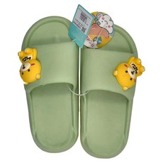 玩趣QQ童休閒拖鞋, 34/35, 1人, 220mm, 綠色