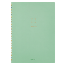日本 MIDORI 點點彩色線圈筆記本 15333 A5, 1本, 綠色
