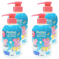 Probo 博寶兒 佩佩豬抗菌洗手乳 300ml, 4瓶