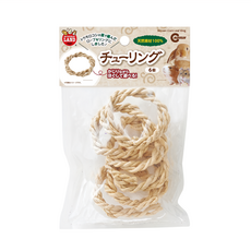 MARUKAN MK天然圈圈造型玩具, 米色, 1入