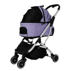 DO DO PET 歐風SUV分離式兩用手提座艙輕便摺疊寵物推車 20kg以下猫狗適用, 紫色, 1台