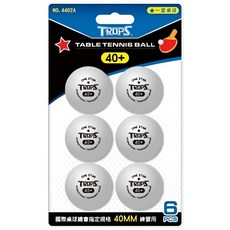 SUCCESS 成功 一星桌球 白色 6顆 1組 40mm標準練習用