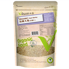 Vilson 米森有機 100%有機洋薏仁, 嚴選有機食品, 1包, 450g