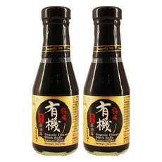 味榮 極釀有機黑豆蔭油露, 減少35%鹽分, 優級口感, 180天熟成, 155ml, 2瓶