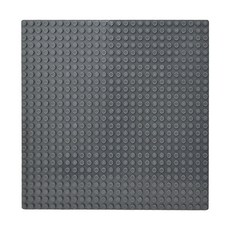 HUBELiNO 系列軌道積木 基礎顆粒專用底板 0.1kg, 1個, 基礎顆粒專用底板 灰色