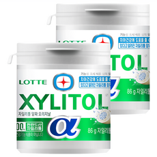 XYLITOL 木糖醇口香糖α 原味 86g, 2罐