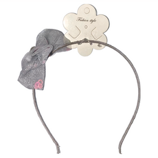 SY SY13660 童 手做造型髮圈 蝴蝶結髮箍, 繡球花灰, 不適用, 1個