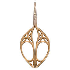 Posh Living 復古小剪刀, 日本設計, 不鏽鋼材質, 金雕花, 1個