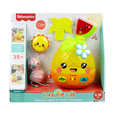 Fisher-Price 費雪 可愛聲光小鳳梨 五感啟發, 不適用, 1組