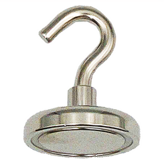 DIBOTE 迪伯特 強力磁鐵掛勾 超強承重力(48mm), 銀色, 1個