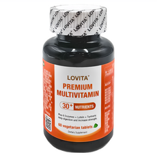 Lovita 綜合維他命 含30+種營養素 素食錠, 60g, 1瓶, 60顆