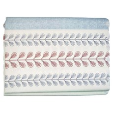 BonBon naturel 北歐簡約防水桌巾 100%聚酯纖維 水洗不掉色, 183 x 135cm, 藍綠麥穗, 1條