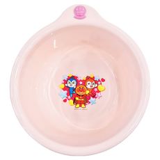 BANDAI 麵包超人 小臉盆 117091 23.5cm, 粉色, 1個