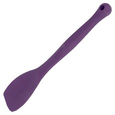 Colourworks 矽膠刮杓 28cm 耐熱260度C 適用洗碗機, 紫色, 1個