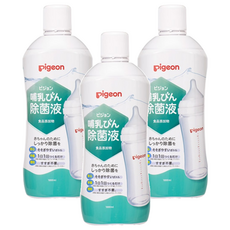 pigeon 貝親 嬰兒奶瓶消毒液, 1L, 3瓶
