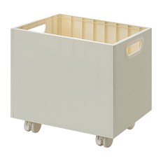 無印風 桌下可移動整理箱, 1個, 白色