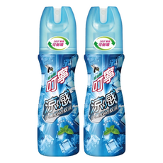 叮寧 涼感小黑蚊防蚊液 360度倒噴, 90ml, 2瓶