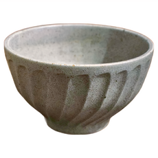 深川刻紋 4井 陶瓷碗 - 日本製, 13.5 x 8cm, 1個