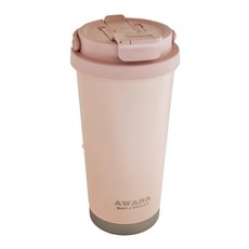 AWANA 316手提雙飲口咖啡杯 AW-500 直徑8.5 x 18.5cm, 粉紅色, 1個