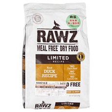 RAWZ 納茲 狗糧 鴨肉 10lb – 低敏 呵護腸胃 全齡犬適用, 1袋, 4.5kg