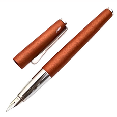 德國 LAMY Studio系列 限定色 鋼筆，流線型紡錘筆身設計，啞光烤漆, EF, 陶瓦紅