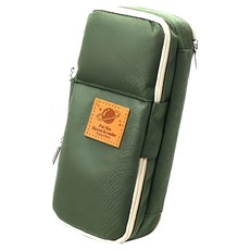 POPO FANCY Space 三層布筆袋 卡其色 大容量多隔層, 1個