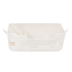 品屋 床邊收納掛籃, 優雅白, 1個