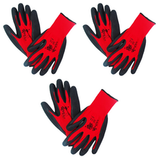 優得 舒適尼龍防滑手套 M 號 防滑耐磨 舒適透氣 洗碗清潔手套, 3雙