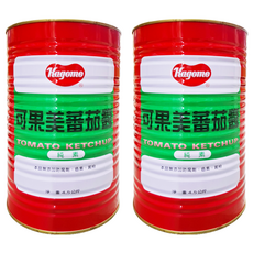 KAGOME 可果美 蕃茄醬 純素, 4.5kg, 2桶