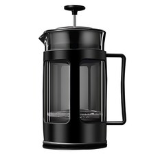 雙用冷熱咖啡手沖壺, 1000ml, 高硼硅玻璃, 304不鏽鋼, PP材質, 台灣監製, 黑色, 1個