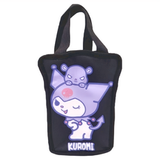 SIMPLE HOUSE 簡單工房 酷洛米造型飲料提袋, 15x24x12CM, 內裏鋁箔 保溫, 黑色, 1個